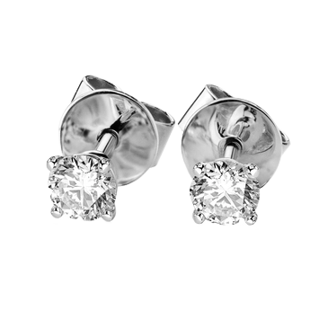 Kolczyki z diamentami Kartezja z białego złota 0,80ct