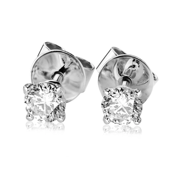 Kolczyki z brylantami Kartezja z białego złota 1,00ct