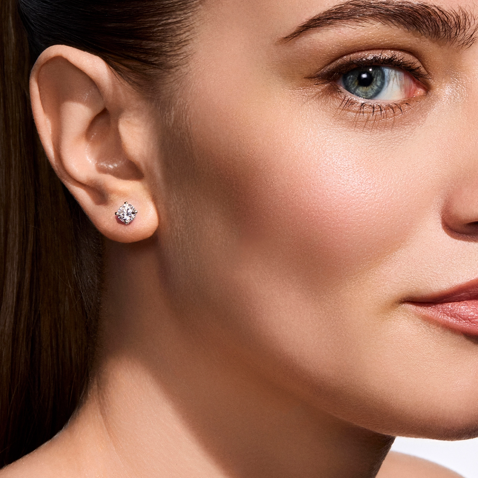 Kolczyki z diamentami Kartezja z białego złota 1,40ct