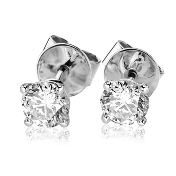 Kolczyki z diamentami Kartezja z białego złota 1,40ct