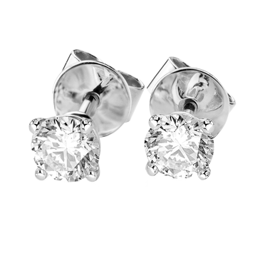 Kolczyki z diamentami Kartezja z białego złota 1,40ct