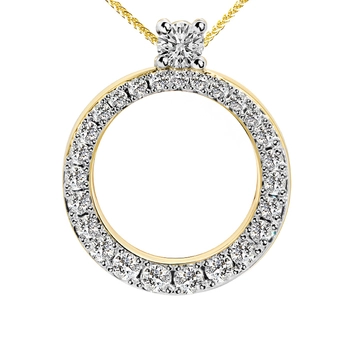 Zawieszka z brylantami Ventego z żółtego złota 0,51ct