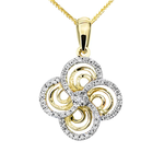 Zawieszka z diamentami Ventego z żółtego złota