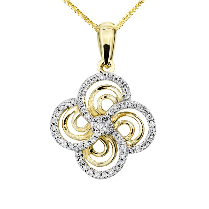 Zawieszka z diamentami Ventego z żółtego złota