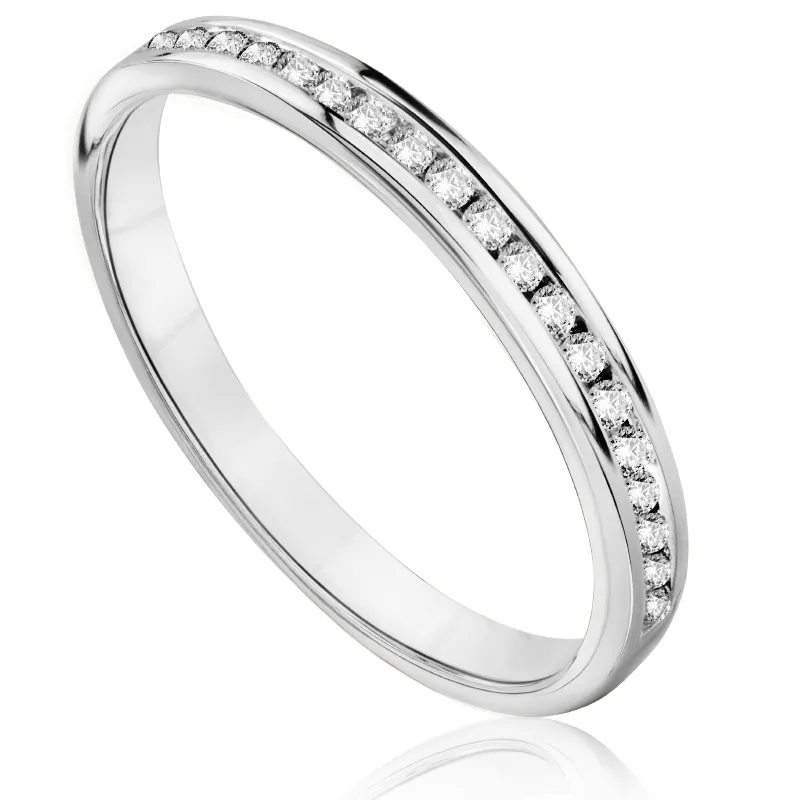 Pierścionek zaręczynowy z brylantami Sablo z białego złota