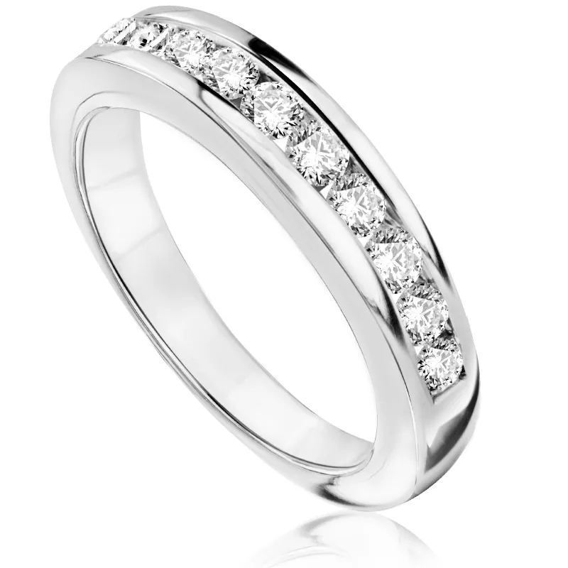 Pierścionek zaręczynowy z brylantami Sablo z białego złota