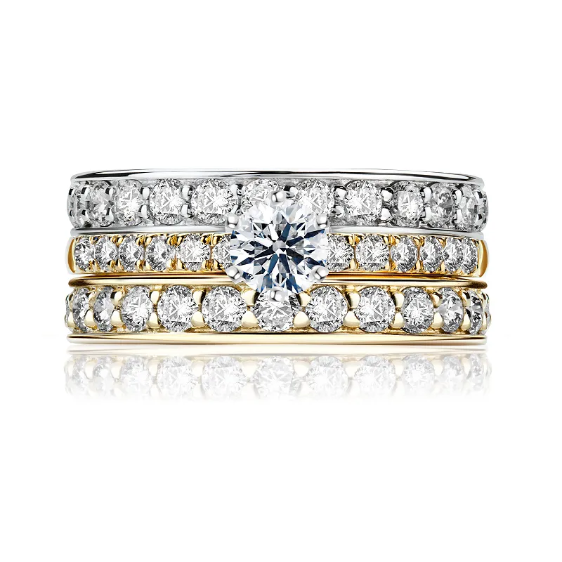 イメルダ Pierścionek zaręczynowy z brylantami Ventego z białego i