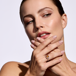 Pierścionek zaręczynowy z brylantami i cytrynem Ventego z żółtego złota