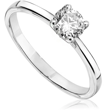 Pierścionek zaręczynowy z diamentem Kartezja z platyny 0,41ct