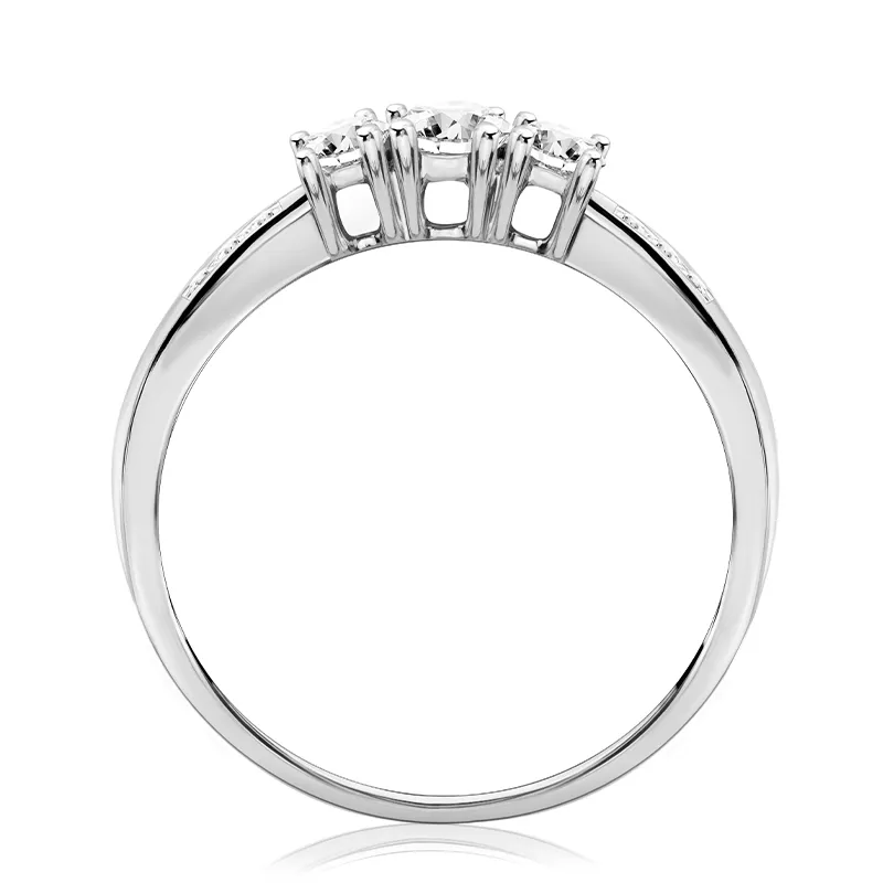 Pierścionek zaręczynowy z diamentami Ventego z białego złota 0,33ct