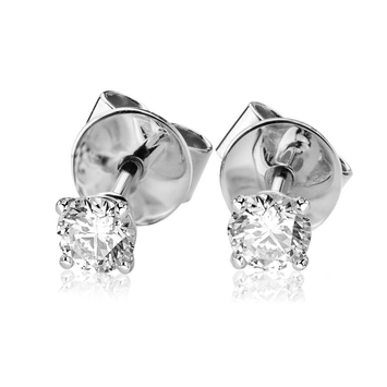 Kolczyki z brylantami Kartezja z białego złota 0,48ct