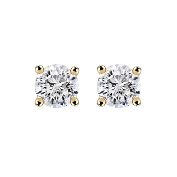 Kolczyki z diamentami Kartezja z żółtego złota 0,48ct