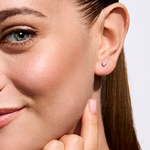 Kolczyki z brylantami Kartezja z żółtego złota