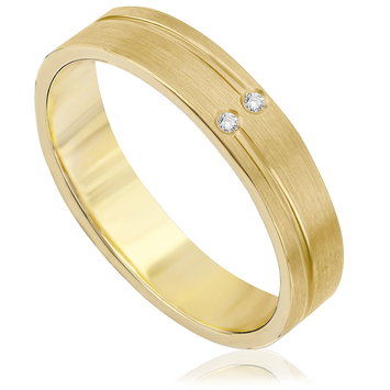 Obrączki ślubne z żółtego złota OB004ZB ct Obrączki ślubne z żółtego złota OB004ZB ct