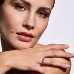 Pierścionek zaręczynowy z brylantem Roso z białego i żółtego złota