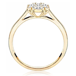 Pierścionek zaręczynowy z brylantami Ventego z żółtego złota