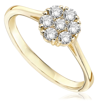 Pierścionek zaręczynowy z diamentami Ventego z żółtego złota 0,266ct