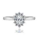 Pierścionek zaręczynowy z brylantami Ventego z białego złota