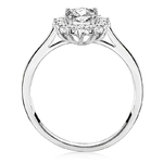 Pierścionek zaręczynowy z brylantami Ventego z białego złota