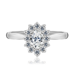 Pierścionek zaręczynowy z brylantami Ventego z białego złota