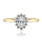 Pierścionek zaręczynowy z brylantami Ventego z żółtego złota