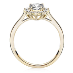 Pierścionek zaręczynowy z brylantami Ventego z żółtego złota