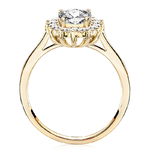 Pierścionek zaręczynowy z brylantami Ventego z żółtego złota