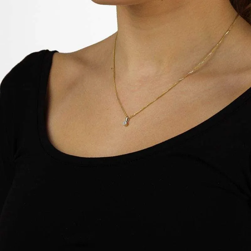 Zawieszka z brylantami Ventego z żółtego złota 0,08ct