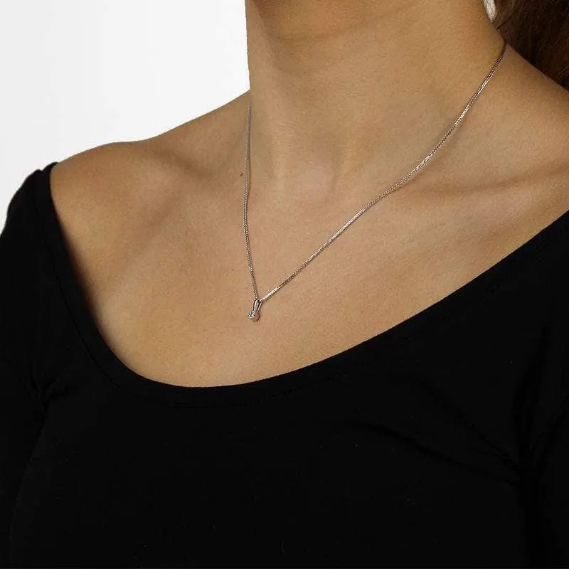 Zawieszka z diamentami Ventego z białego złota 0,08ct