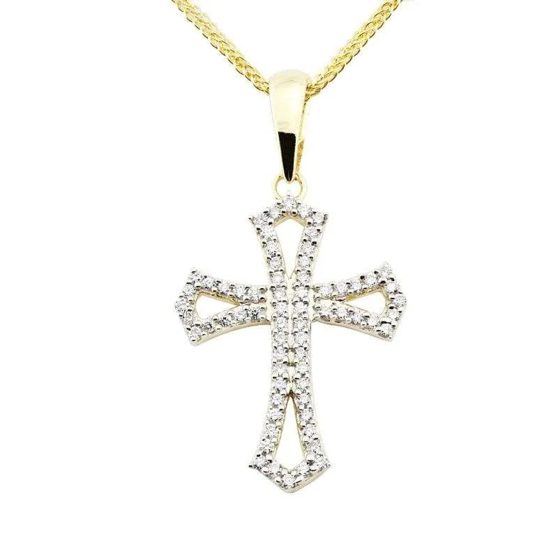 Zawieszka z diamentami z żółtego złota Z0430ZBct