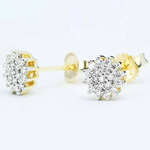 Kolczyki z brylantami Ventego z żółtego złota