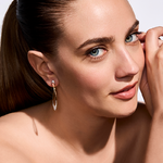 Kolczyki z brylantami Roso z żółtego złota