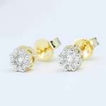 Kolczyki z brylantami Ventego z żółtego złota