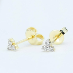 Kolczyki z brylantami Roso z żółtego złota