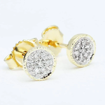 Kolczyki z brylantami Ventego z żółtego złota