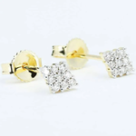 Kolczyki z brylantami Ventego z żółtego złota