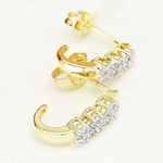 Kolczyki z brylantami Ventego z żółtego złota