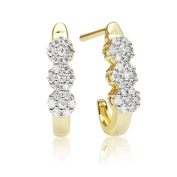 Kolczyki z diamentami Ventego z żółtego złota 0,15ct