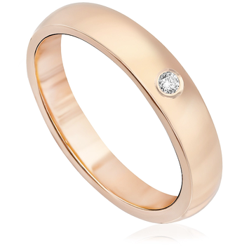 Obrączki ślubne z białego złota OB162RB ct