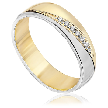 Obrączki ślubne z wielobarwnego złota OB149TB ct