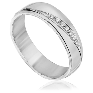 Obrączki ślubne z białego złota OB149BB ct