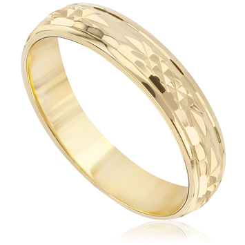 Obrączki ślubne z żółtego złota OB142ZB ct