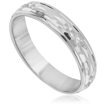 Obrączki ślubne z białego złota OB142BB ct