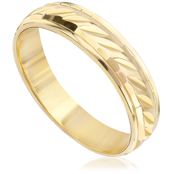 Obrączki ślubne z żółtego złota OB128ZB ct