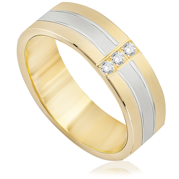 Obrączki ślubne z wielobarwnego złota OB112TB ct