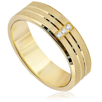 Obrączki ślubne z żółtego złota OB027ZB ct