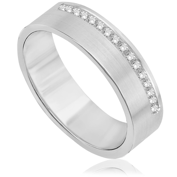 Obrączki ślubne z białego złota OB024BB ct