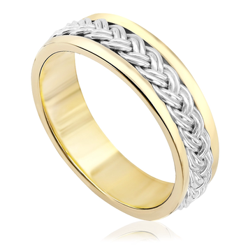 Obrączki ślubne z wielobarwnego złota OB023TB ct