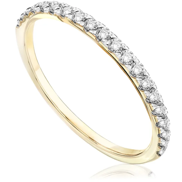 Pierścionek obrączkowy z brylantami Ventego z żółtego złota 0,20ct