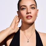 Zawieszka z diamentami i szmaragdem Ventego z żółtego złota